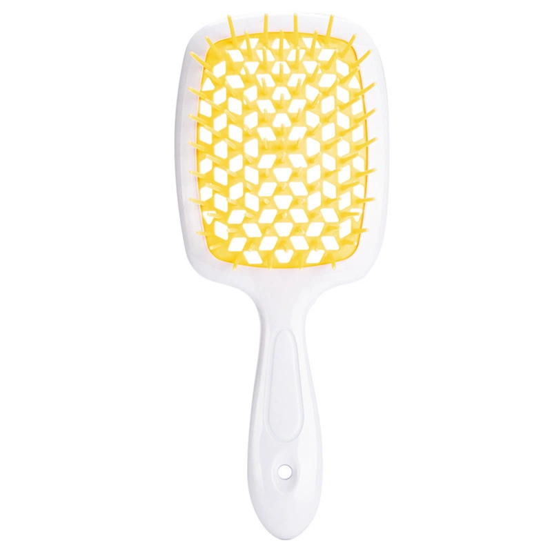 Scalp massaging paddle brush, lightweight detangling, volume‑adding