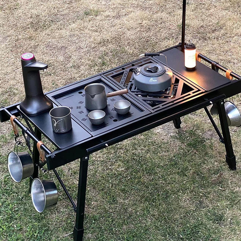 Zd1 [Picnic Professional Edition] Outdoor Camping Lifting Igt Multifunctional Portable Table Picnic Camping Folding