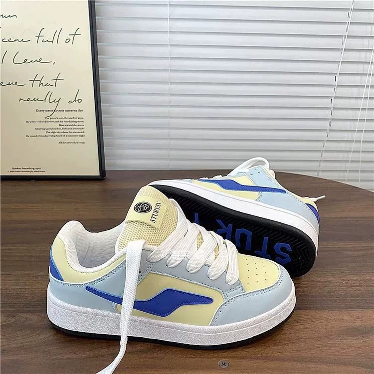 Lightning Hong Kong ветряные хлебные туфли женская дикая цветная спортивная повседневная обувь 2025 новая маленькая белая обувь универсальная