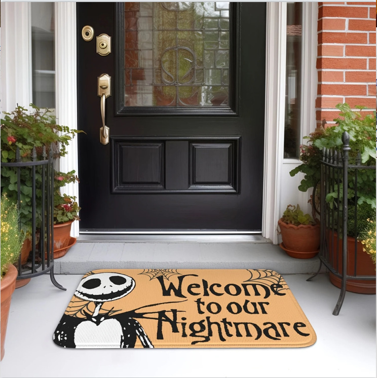 クロスボーダー珪藻泥ハロウィンフロアマット玄関フロアマット面白いゴーストホリデー装飾フロアマットTEMUドロップシッピング|undefined