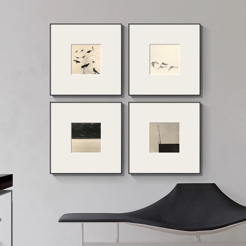 Yamamoto Nagannan Black and White Photography Landscape Decorative Painting Niche Art Hanging Painting Antique Style Mural Cardboard Desktop Painting Yamamoto Nagannan Black and White Photography Landscape Decorative Painting Niche Art Hanging Painting Antique Style Mural Cardboard Desktop Painting
