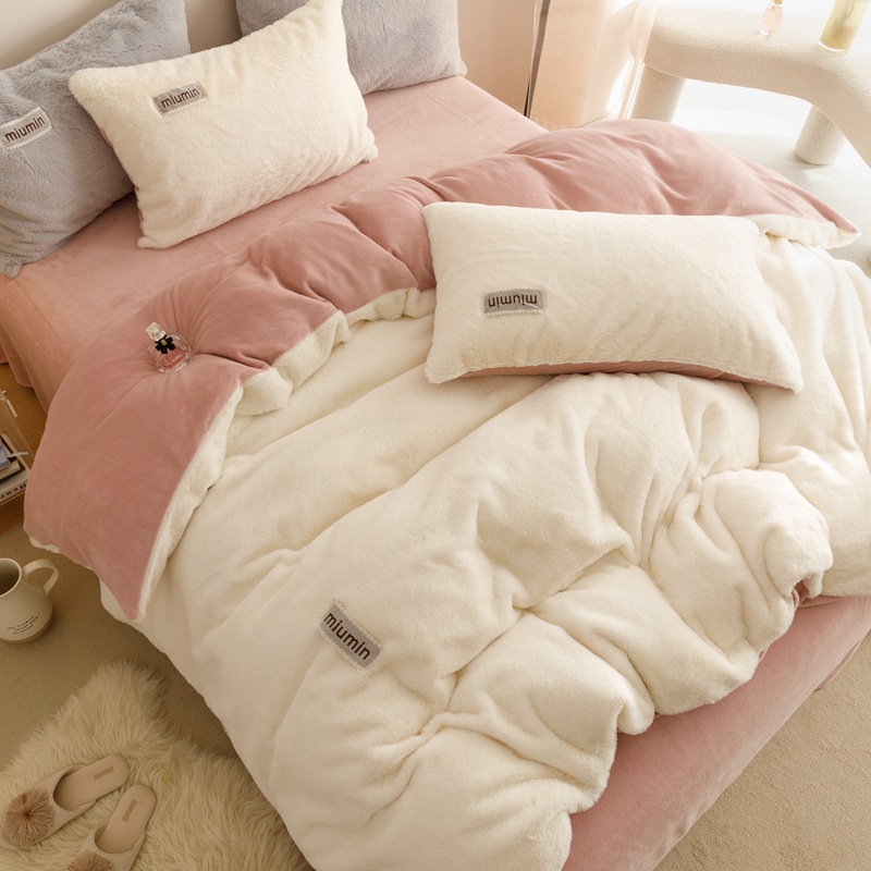 Mm vitality rabbit velvet-white pink