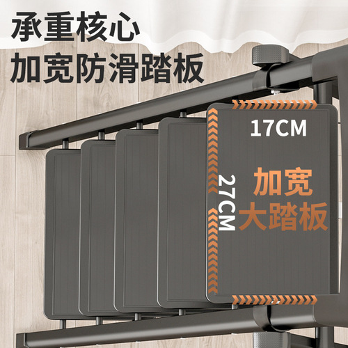 Ladder household folding ladder thickened herringbone staircase telescopic multifunctional engineering ladder alloy indoor portable