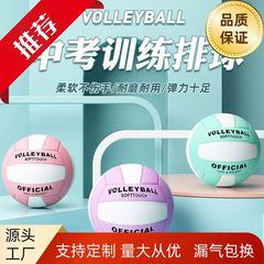 バレーボール 中学受験専用 5号球 中学生競技トレーニング用 標準4号球 インフレータブル ソフトバレーボール マカロンカラー