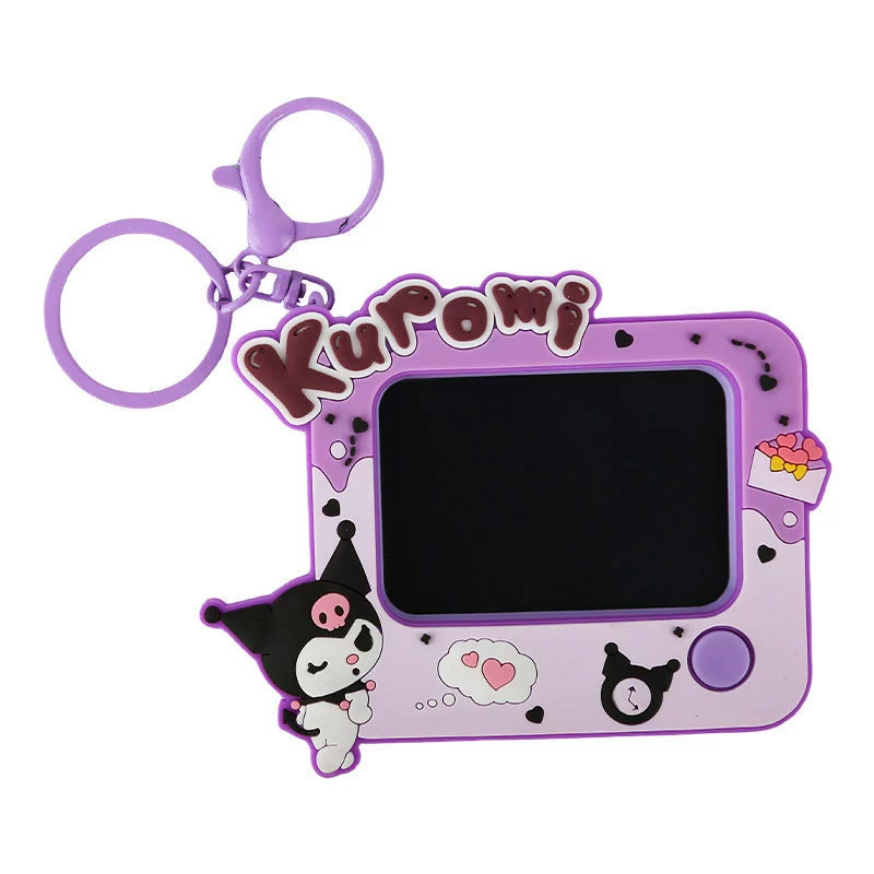 Sanrio, creative drawing board writing, cartoon keychain, school bag, backpack accessory, graffiti