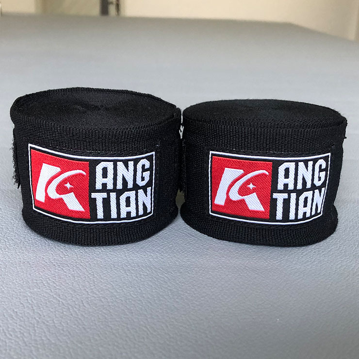 Fábrica Angtian venta directa de vendaje de boxeo guantes de brazo envueltos de mano correa de ataduras taekwondo Sanda protector de mano tela de lucha