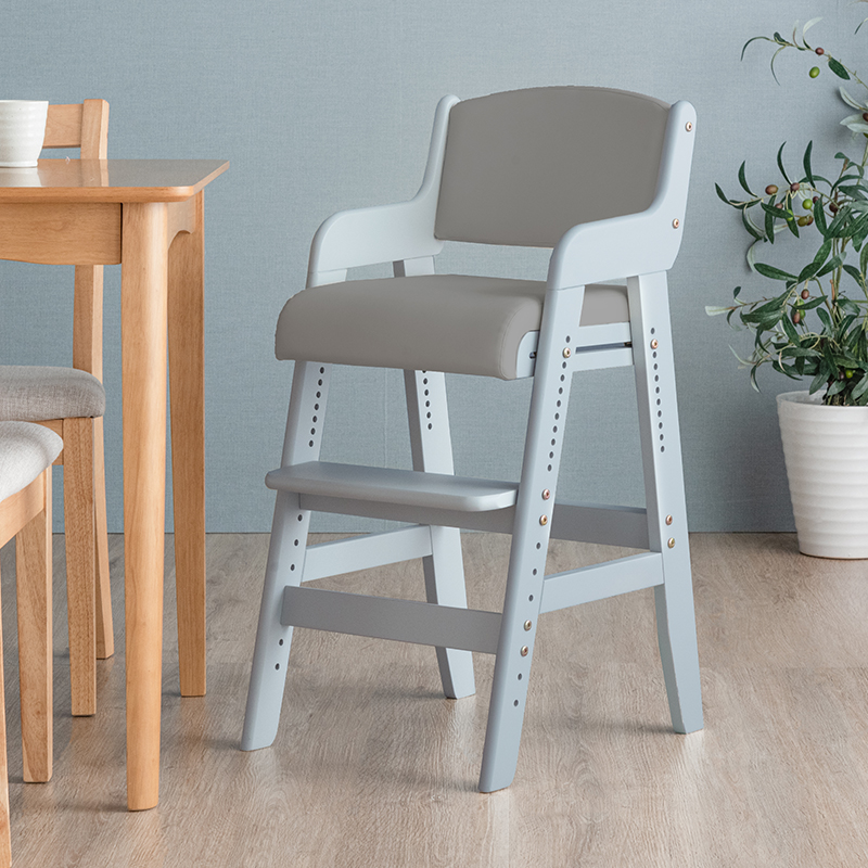 Japanese children's learning chair solid wood desk chair seat home use primary school student chair height adjustable growth chair baby dining chair