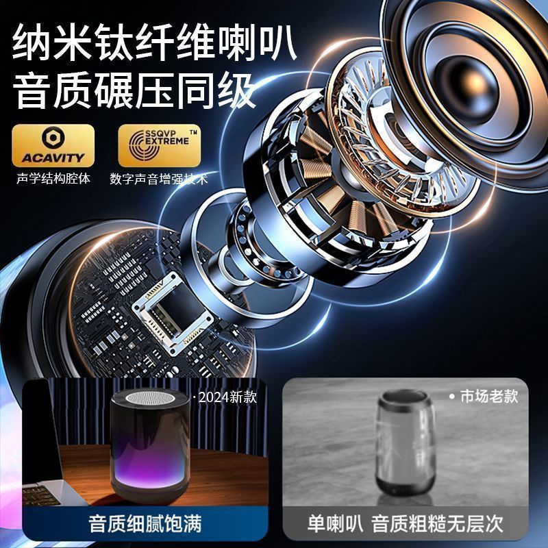 柏林之声无线蓝牙音箱家用音响大音量桌面氛围灯户外小音响低音炮|undefined