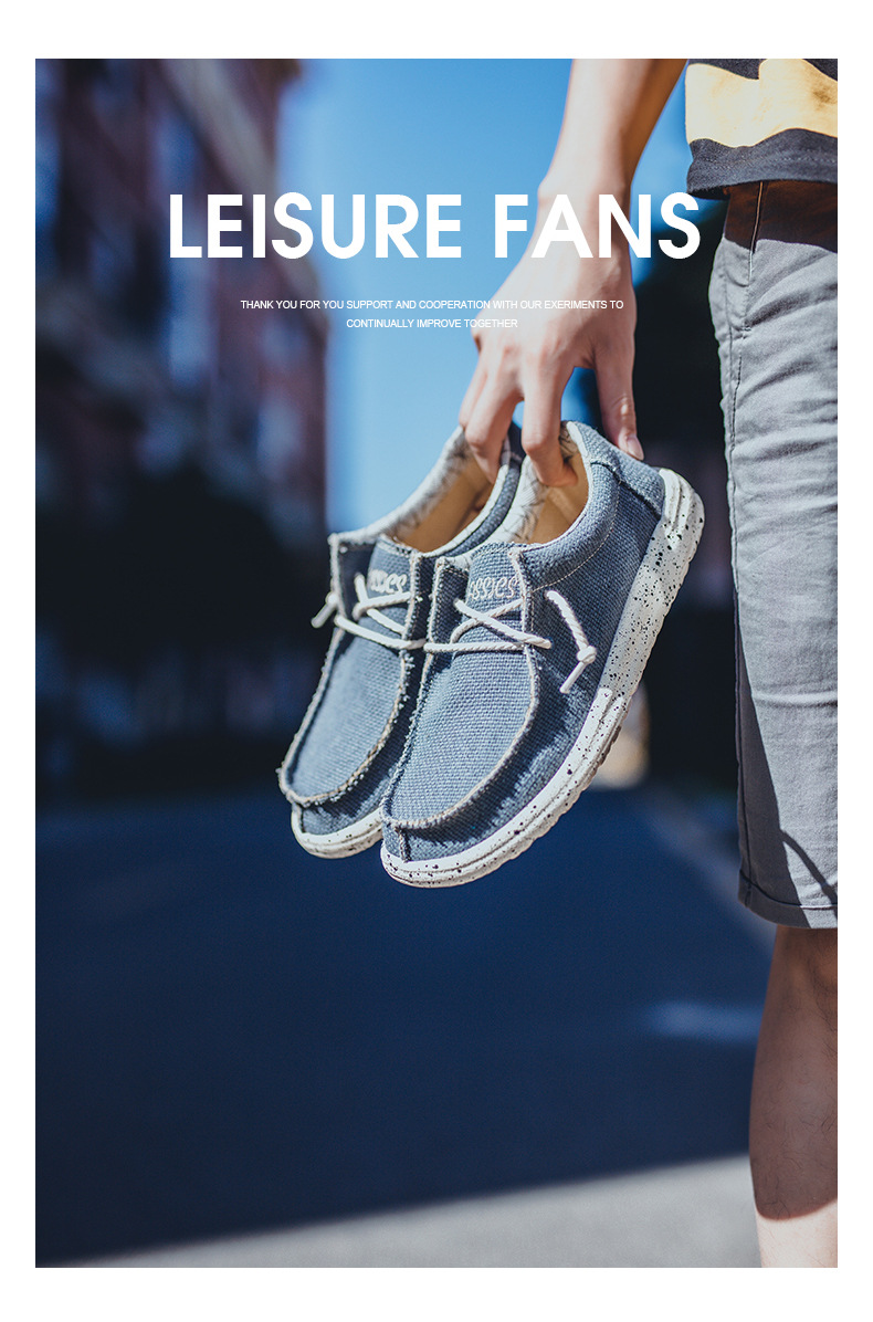 Cross-Border Dude Same Style Canvas Casual Large Size Men's Loafers European Station Cloth Driving Shoes In Stock_vogvips.com