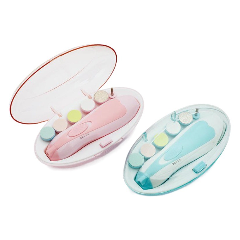 Una pieza anti-rasguño multifuncional bebé eléctrico amoladora de uñas niños cortaúñas certificadas de la UE venta directa de fábrica