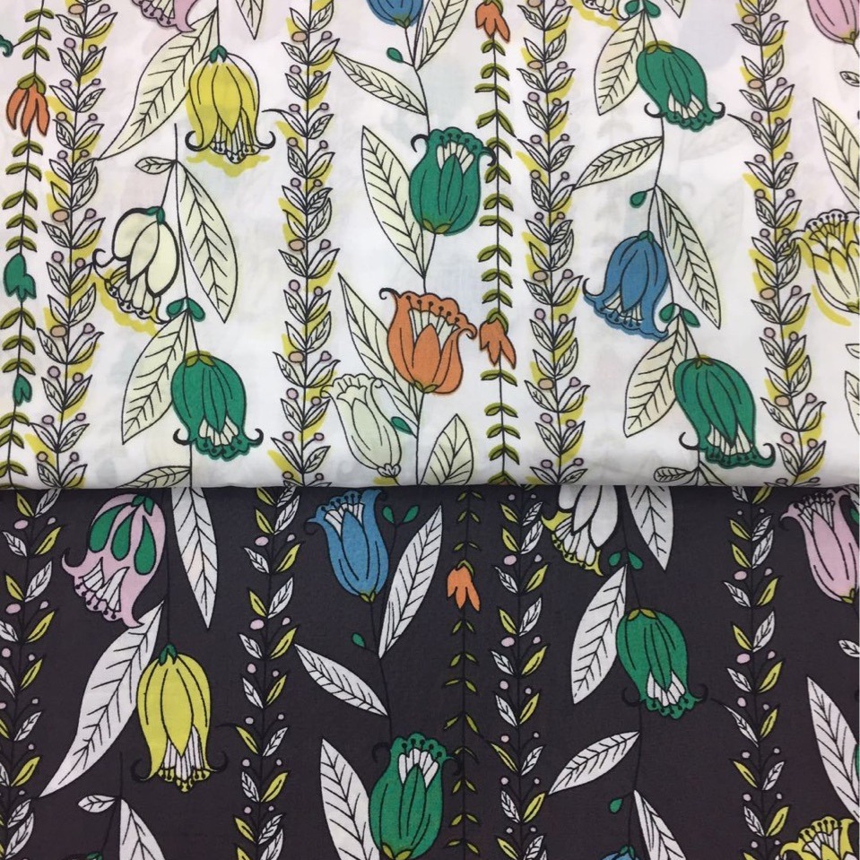 全棉仿天丝活性环保印花 现货供应连衣裙衬衫diy布面料清仓处理