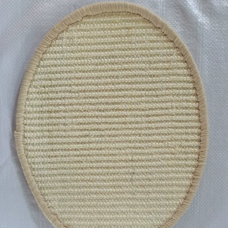 Фабрика прямые поставки Овальный квадратный сизаль ковер кошка нуля колодки замок края крышки Нижняя липучка