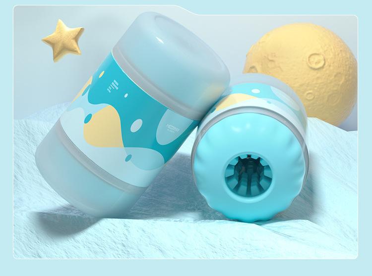 Mystery Planet Trainer Aircraft Cup Manual Male Masturbator Light Blue — detail image 22