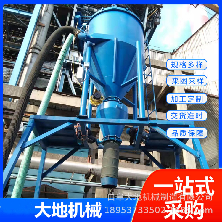 电厂炉灰自动吸灰机圆筒库粉煤灰气力输送机石灰矿粉负压吸灰机