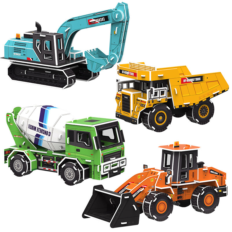 Puzzles transfronterizos 3D para niños Puzzles tridimensionales Puzzles musicales dibujos de estilo infantil juguetes inteligentes para niños pequeños