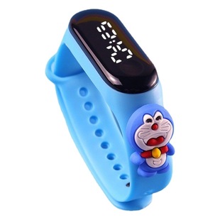 Hot selling student cute cartoon bracelet white light LED doll electronic watch boys and girls swimming waterproof touch watch