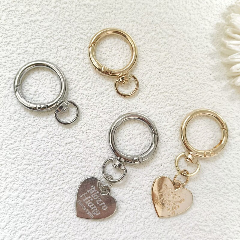 Rotatable Round Zinc Alloy Spring Buckle Dog Buckle Bag Chain Accessories DIY Luggage Hardware Buckle 8-Shaped Opening Spring Ring Rotatable Round Zinc Alloy Spring Buckle Dog Buckle Bag Chain Accessories DIY Luggage Hardware Buckle 8-Shaped Opening Spring Ring