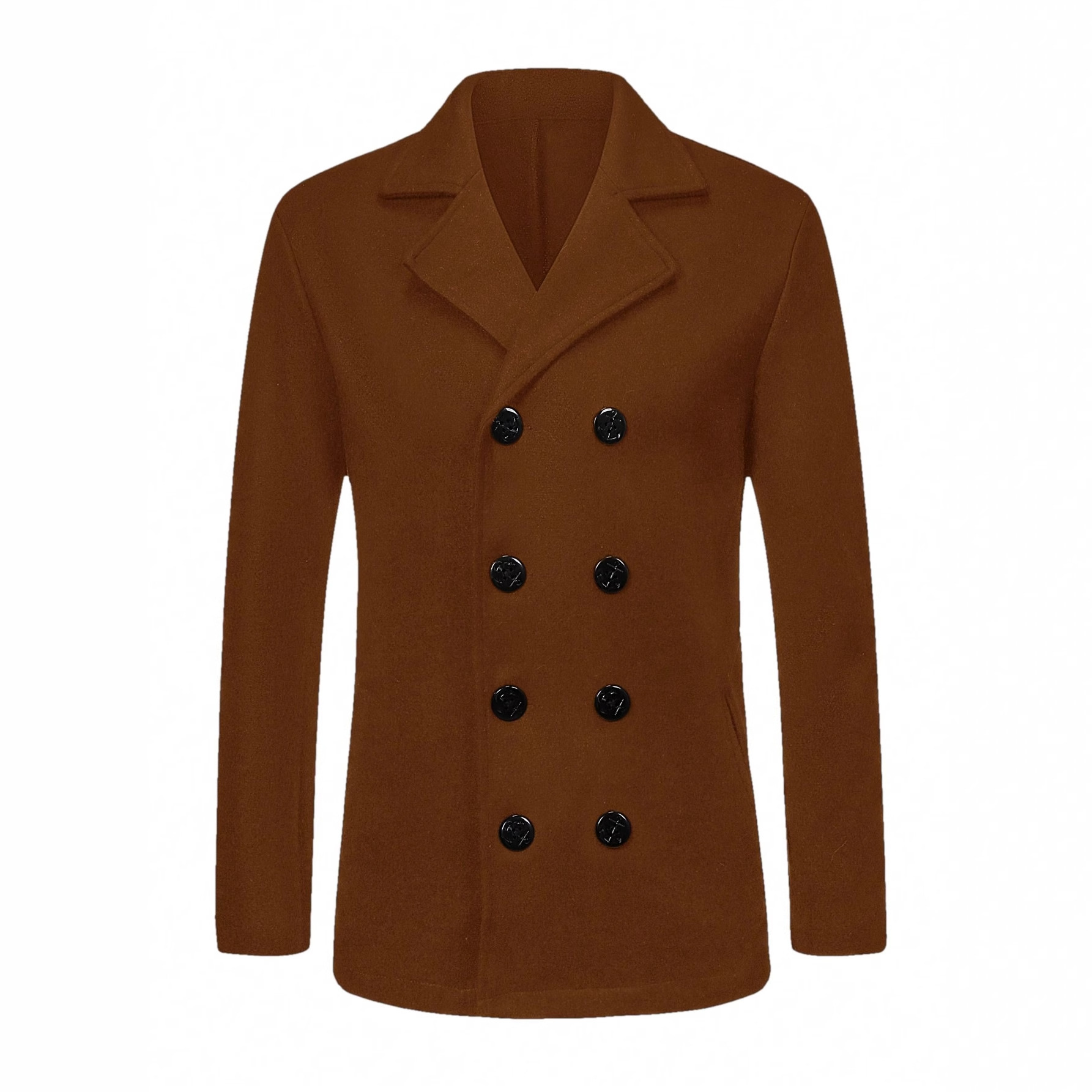 2025 Autumn/Winter Foreign Trade Cross-Border European And American Men's Woolen Coats Casual Business_voghion.com