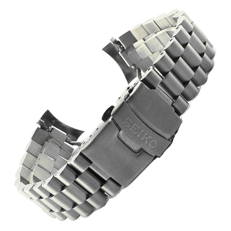 SKX 007 009 Five Cow Stainless Steel Watch Band 20 22mm Diving Three Bead Safety Buckle Strap Stainless Steel Bracelet