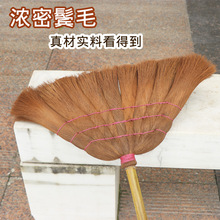 厂家直销纯手工制作棕扫把优质加厚棕毛扫棕扫帚竹杆木杆伸长棕扫