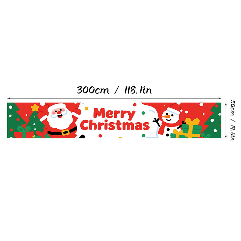 新しいクリスマスバナー メリークリスマス ホリデーシーン装飾 雪の結晶 高齢者向けの図面デザインをサポート|undefined