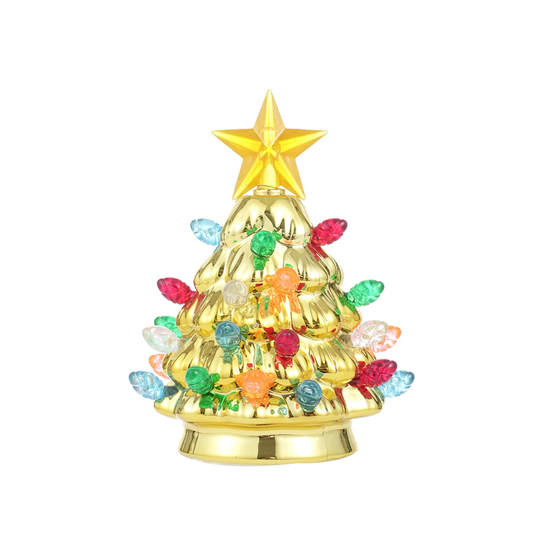 Transfronterizos luminosos árbol de Navidad decoración de escritorio decoración de fiesta decoración de la mesa de comedor luz de decoración de Navidad luz de noche en stock