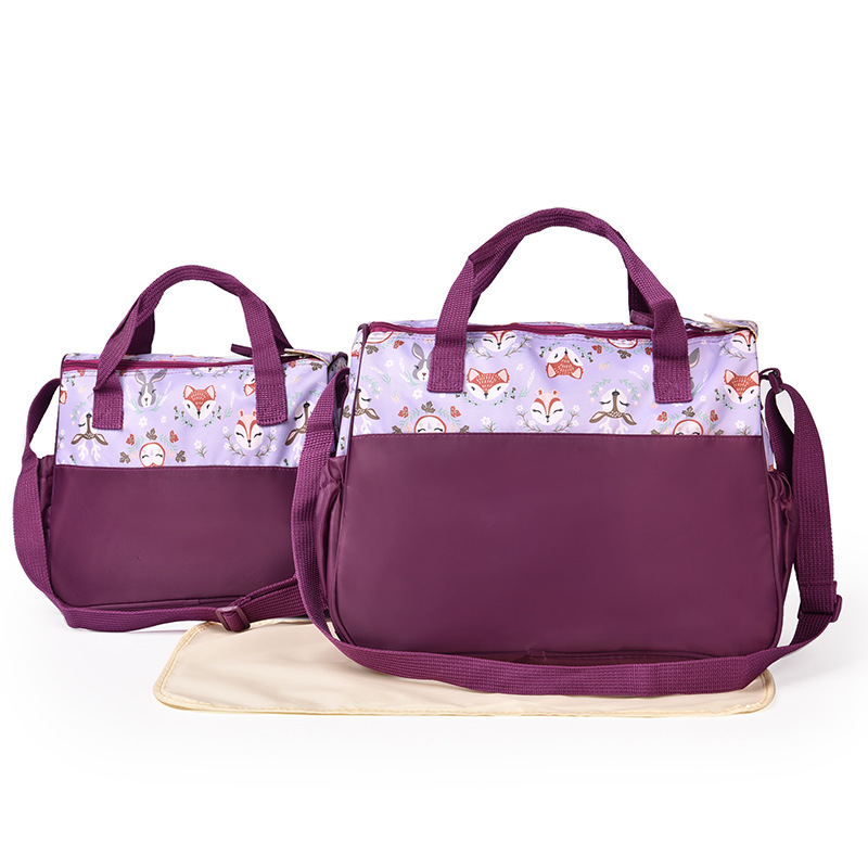 Fancy New Multifunctional Large Capacity Mommy Bag Set of Three, Single Shoulder Crossbody Baby Mother and Child Bag Outing Diaper Bag