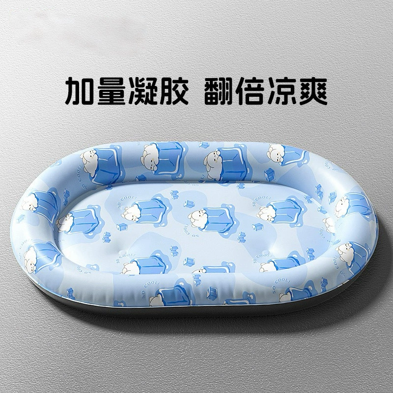 Ледяная подушка для кошек, летний коврик для домашних животных, летнее охлаждающее ледяное гнездо для кошек, диван для сна, собака для предотвращения теплового удара, длительный сон без перегрева