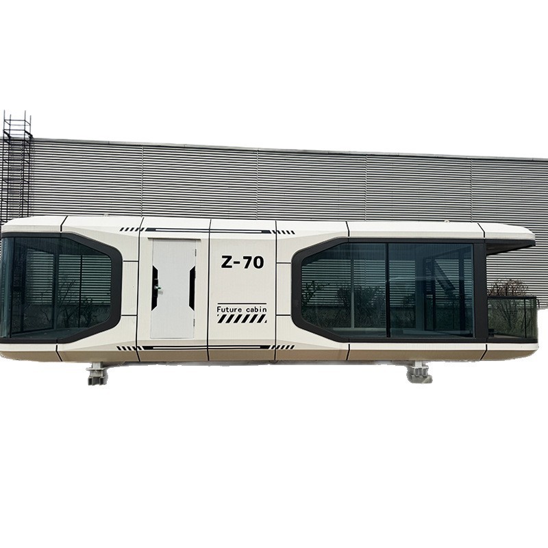 Casa de cápsula espacial al aire libre casa de campamento casa solar multifuncional cápsula casa plegable modular