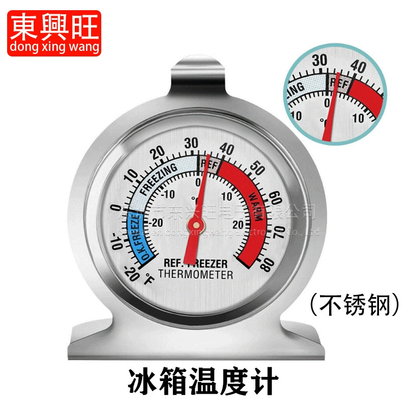 Термометр холодильника нержавеющей стали Термометр замораживателя