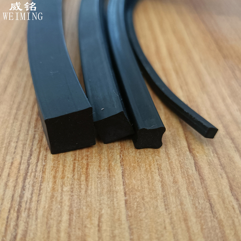 定制丁青氟胶橡塑PVC方条 耐压耐磨硬密封条减震缓冲黑色PVC方条