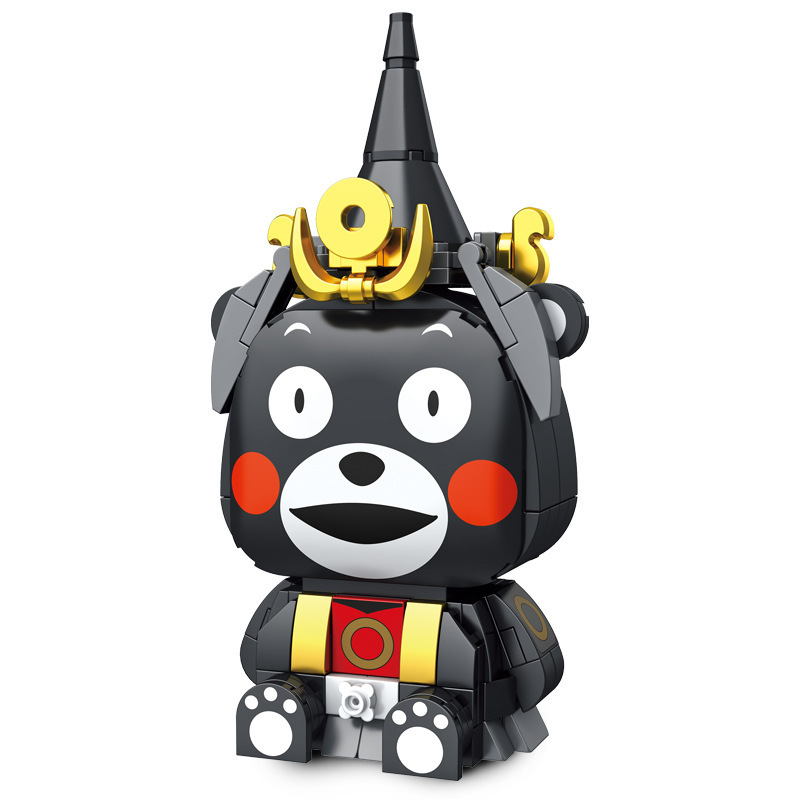 Jihu 880001, Bloques de Construcción Educativos para Niños con Licencia Oficial de Kumamon, Juguete de Construcción DIY de Moda, Regalo