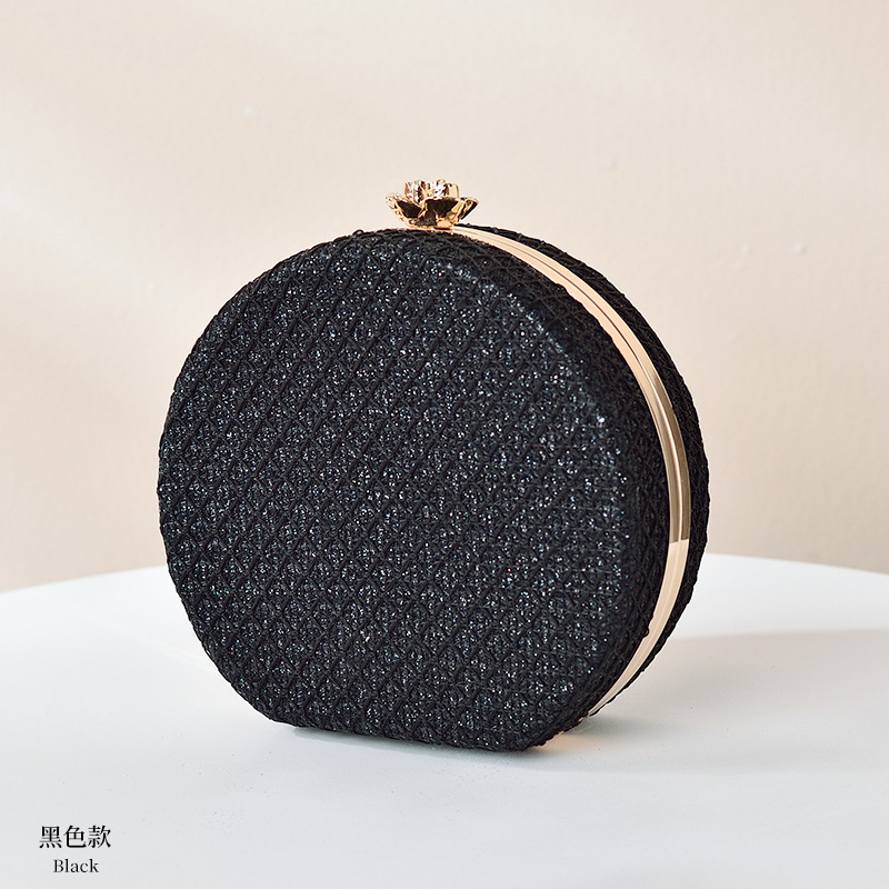 Nuevo bolso de noche de las mujeres hombro de alta calidad crossbody bolsa de cadena portátil acrílico personalizado bolsa redonda al por mayor