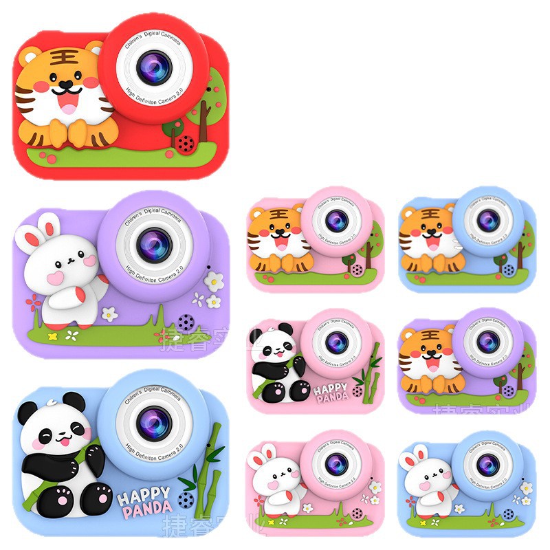 Nuevas cámaras infantiles transfronterizas pueden tomar fotos y grabar videos de silicona de alta definición cámara digital regalos de cumpleaños y navidad