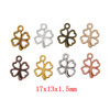 DIY retro alloy jewelry accessories multi -color optional four -leaf grass pendant Zakka manufacturers direct sales 973