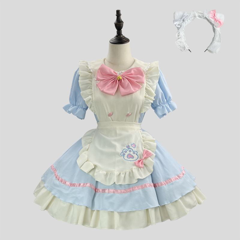 新商品クロスボーダー可愛いメイド服コスプレロリータハロウィーン女装衣装|undefined