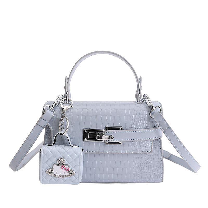 Nicho coreano Cocodrilo portátil Kelly bolso pequeño para mujeres nuevo estilo de alta moda versátil exquisito mochila