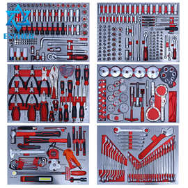 421件综合汽修工具套装汽车维修组套套筒扳手组合工具维修工具箱