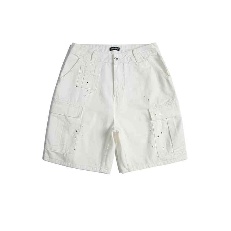 Summer shorts, trousers, American style, loose straight fit