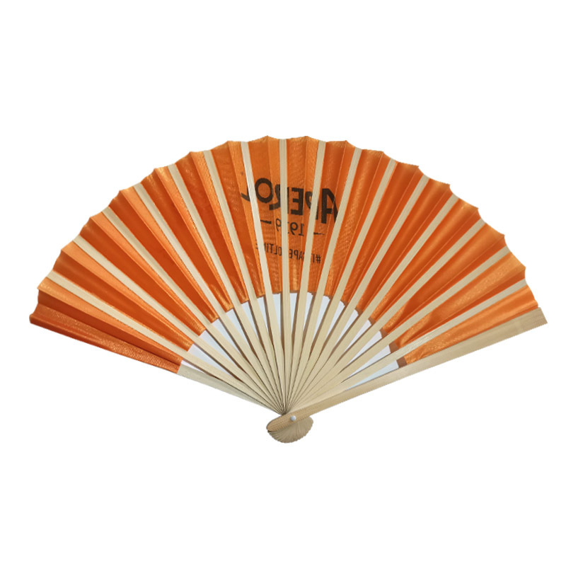 Ventilador de seda plegable personalizado de estilo japonés ventilador de regalo ventilador publicitario ventilador de papel de bambú ventilador de seda ventilador plegable ventilador antiguo ventilador