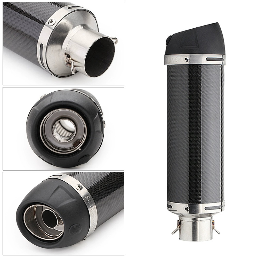 Motorcycle exhaust pipe modification Huanglong 600 R1 Ninja400 LeoVince F02 carbon fiber exhaust pipe