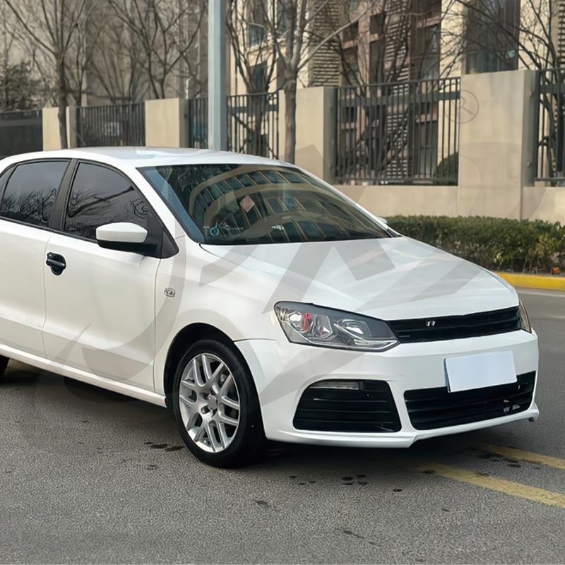Suitable for 11-17 Volkswagen POLO modified R front bumper with daytime running lights, front grille, front lip, and front bumper