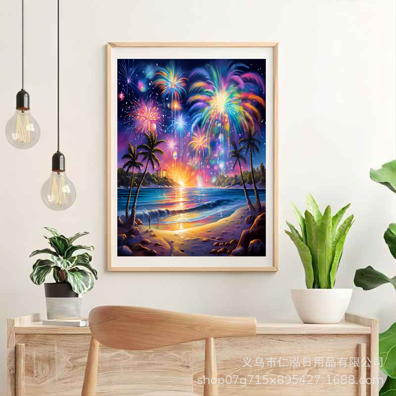 Nueva pintura diamante bricolaje Día de San Valentín conjunto romántico diamante completo ladrillo pintura Cruz puntada pintura decorativa transfronteriza fábrica al por mayor