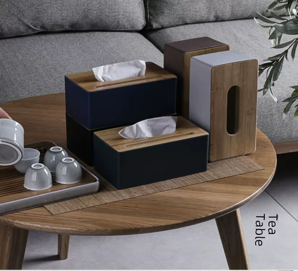 Hotel Hotel Tissue Box Home Living Room Creative Multifunctional Tea Restaurant Coffee Table Storage Box Wooden Lid Paper Box