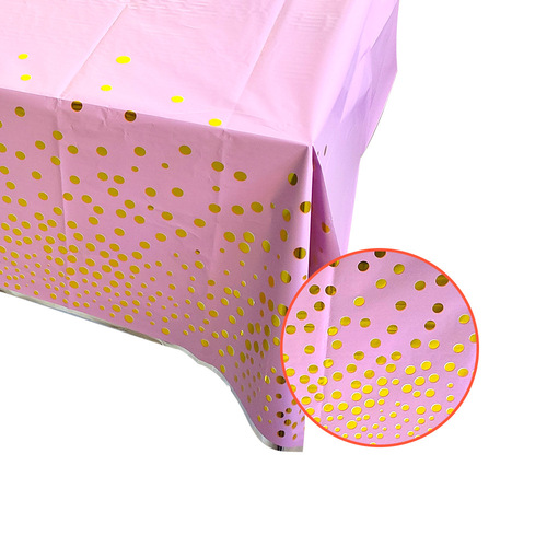 Party supplies camping disposable polka dot placemat tablecloth cross-border foreign trade party polka dot fairy party tablecloth