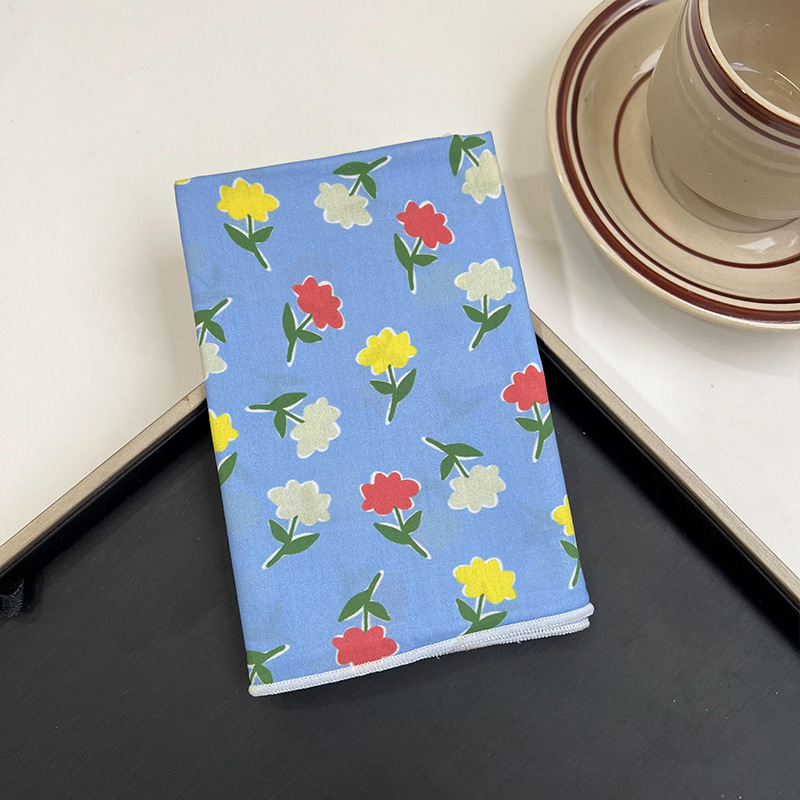 Verano y otoño japonés, flores de algodón, bufandas cuadradas, bufandas retrógradas para mujeres, bufandas de seda delgadas y frescas