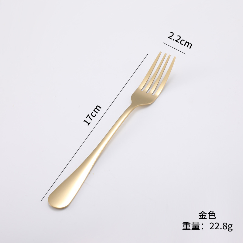 골드 디저트 포크