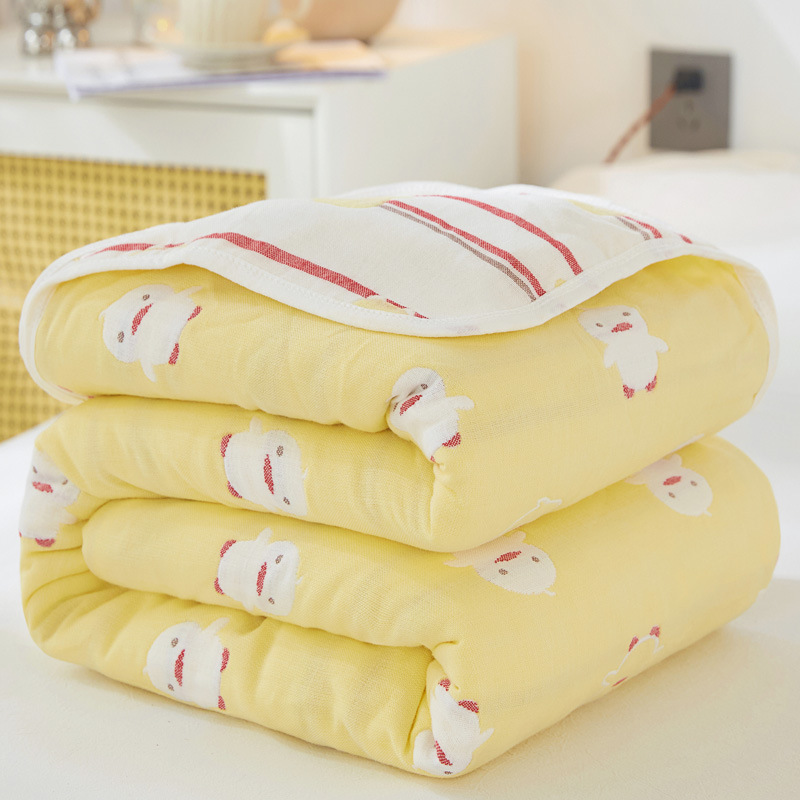(Duckling) / 90x 100cm "cotton 6 layer yarn" baby