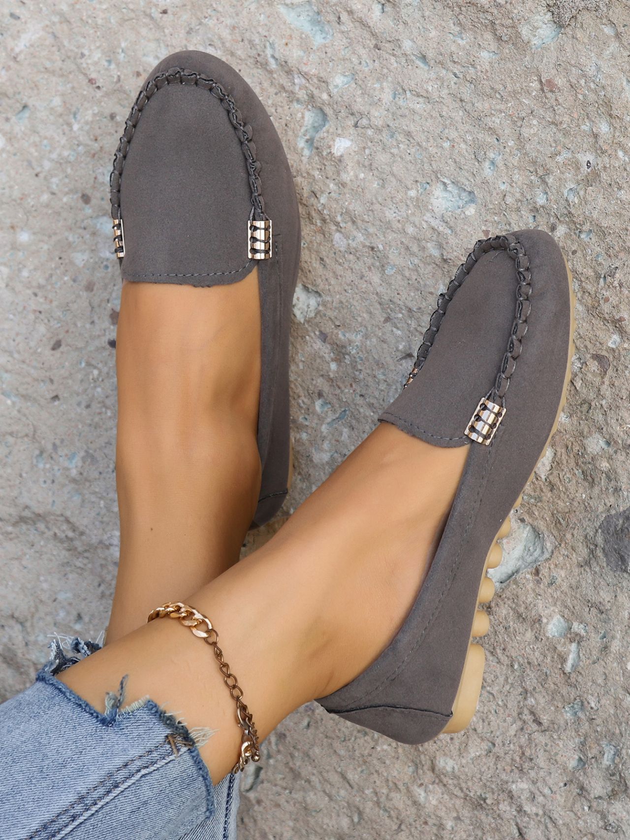 Cross-border Year-round In-stock Flat Shallow Casual Women's New Spring And Autumn Models, Large Size Lightweight Work_vogvips.com