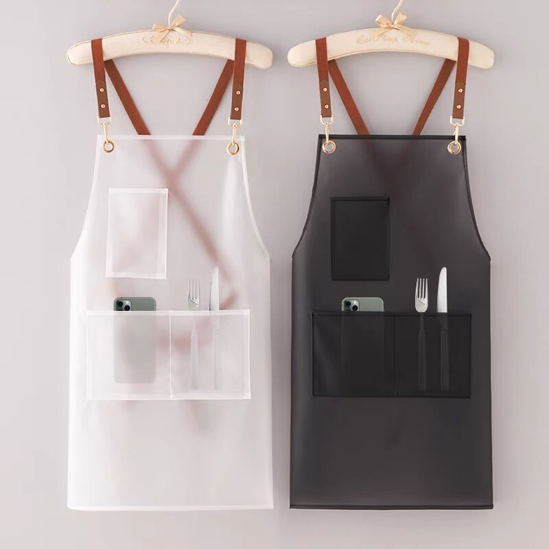 New apron tpu Waterproof antifouling kitchen household pet shop barber shop men's and women's work clothes customizable logo New apron tpu Waterproof antifouling kitchen household pet shop barber shop men's and women's work clothes customizable logo